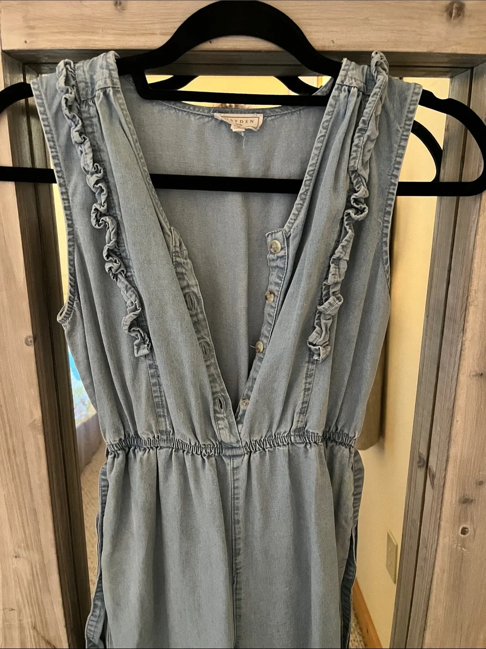 Hayden Light Blue Sleeveless girls long pants jumper